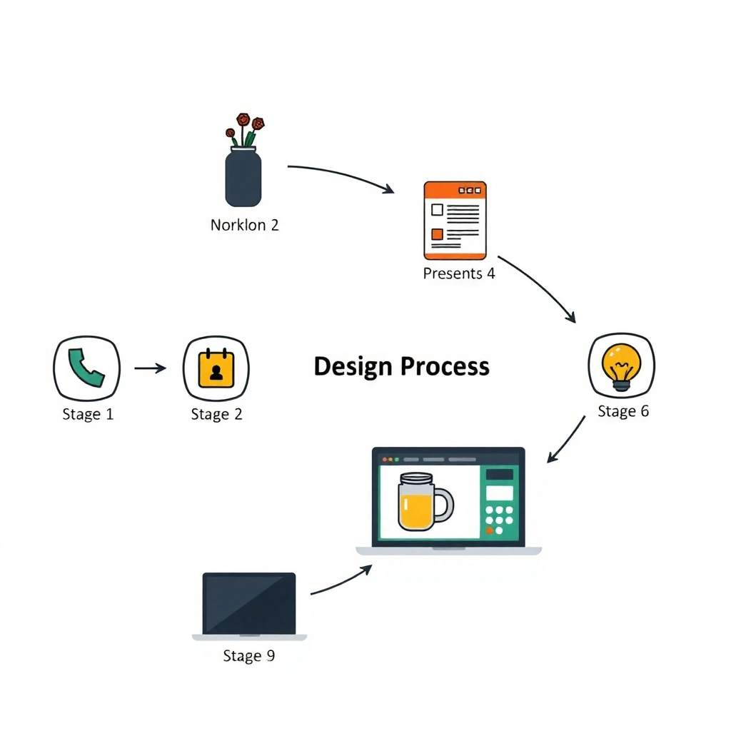 Design process workflow diagram